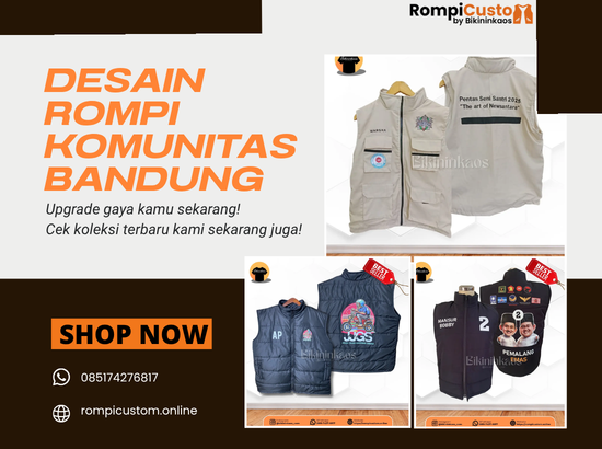 Desain Rompi Komunitas Bandung