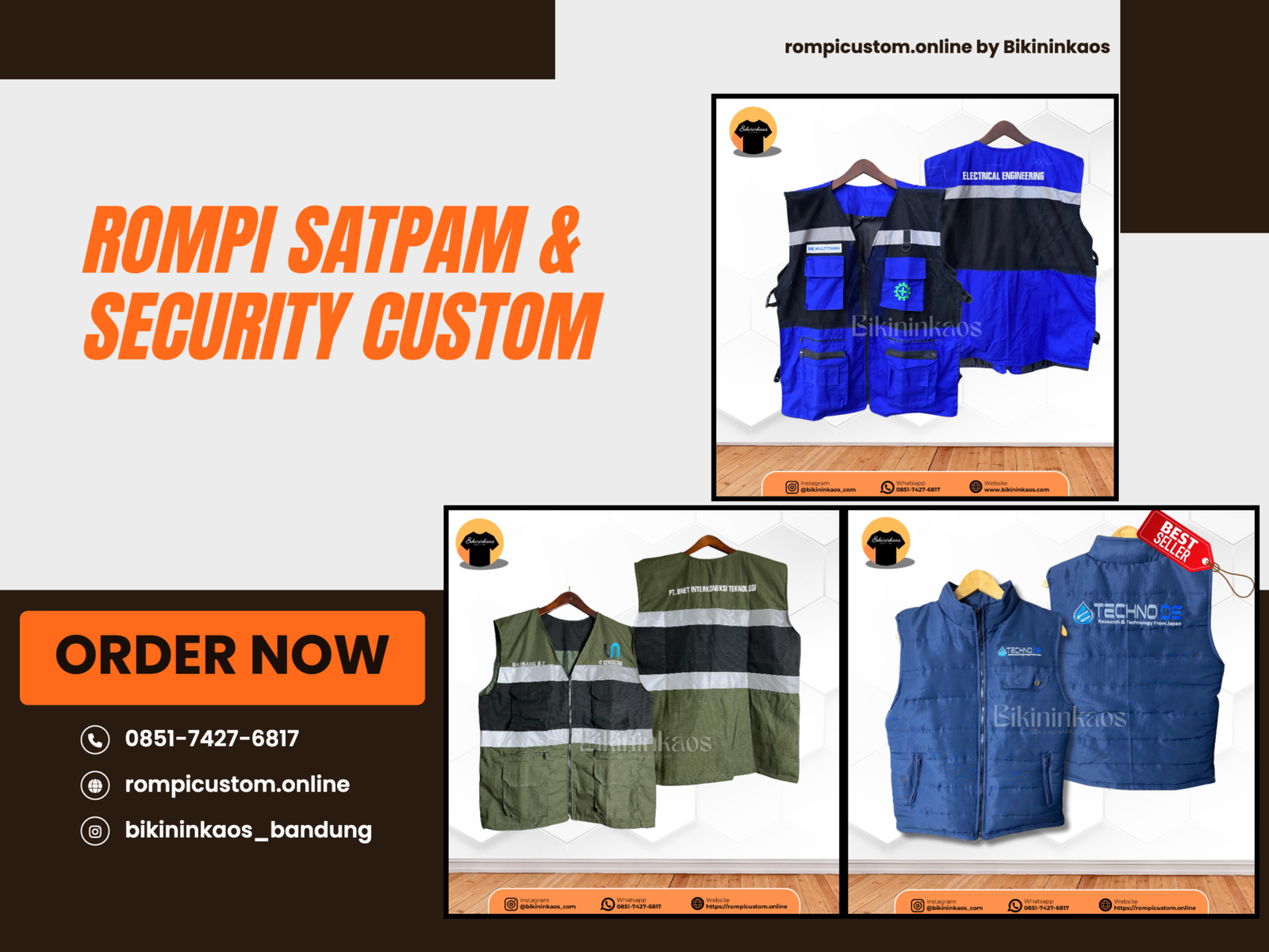 Rompi Satpam Security Custom