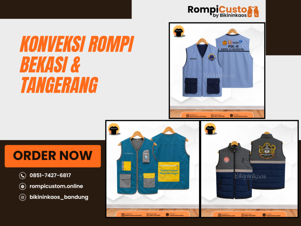 Konveksi Rompi Bekasi & Tangerang