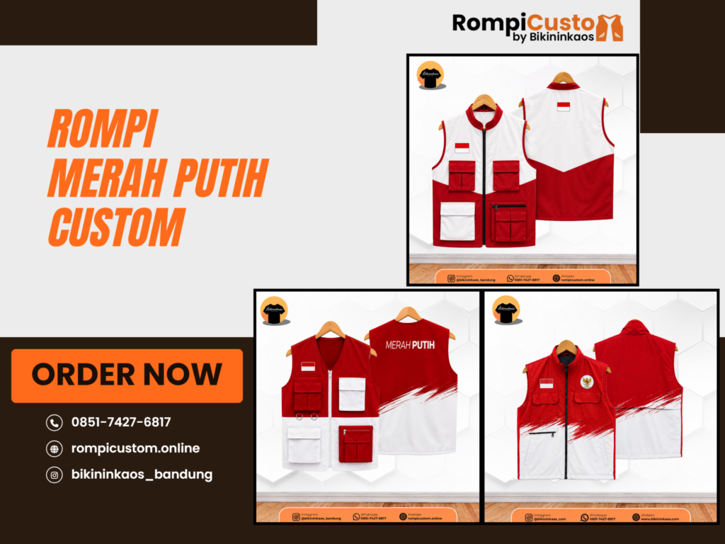 Rompi Merah Putih Custom